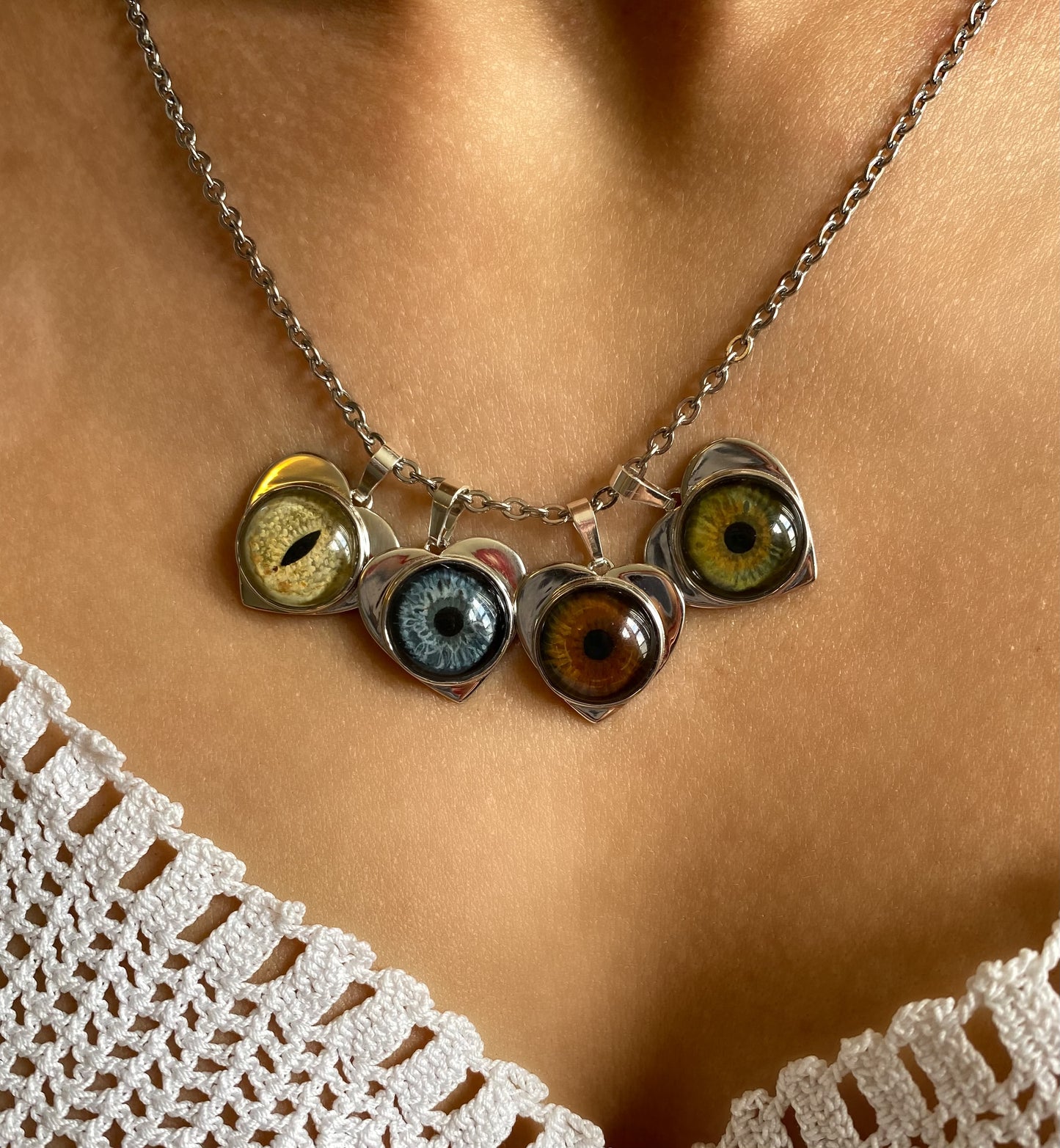 Hand-painted Custom Eye Jewelry