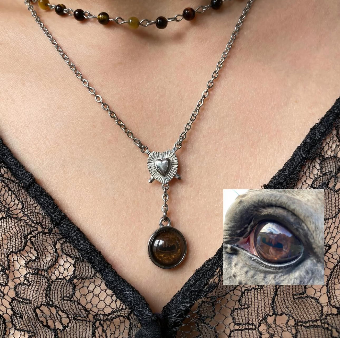 Hand-painted Custom Eye Jewelry