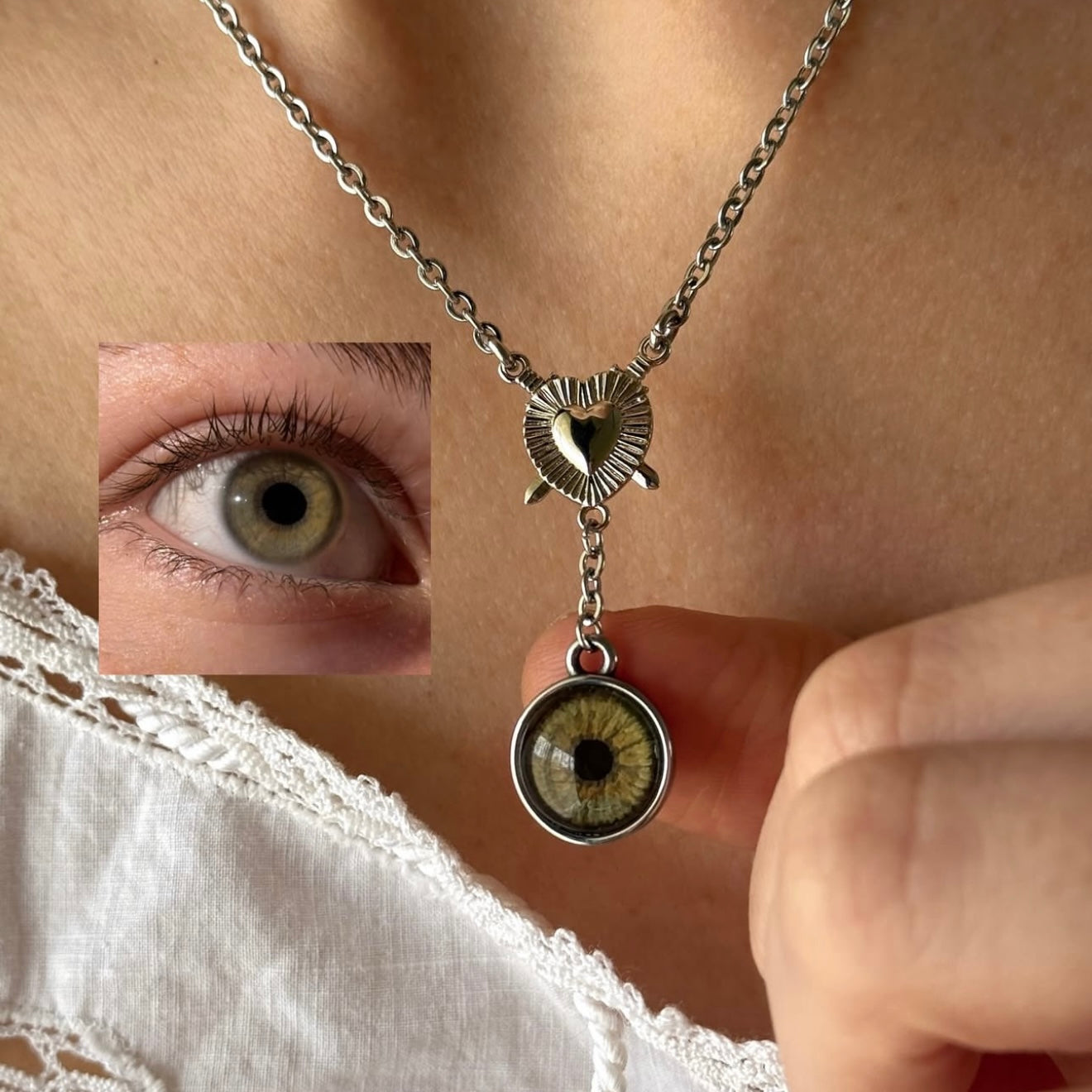 Hand-painted Custom Eye Jewelry