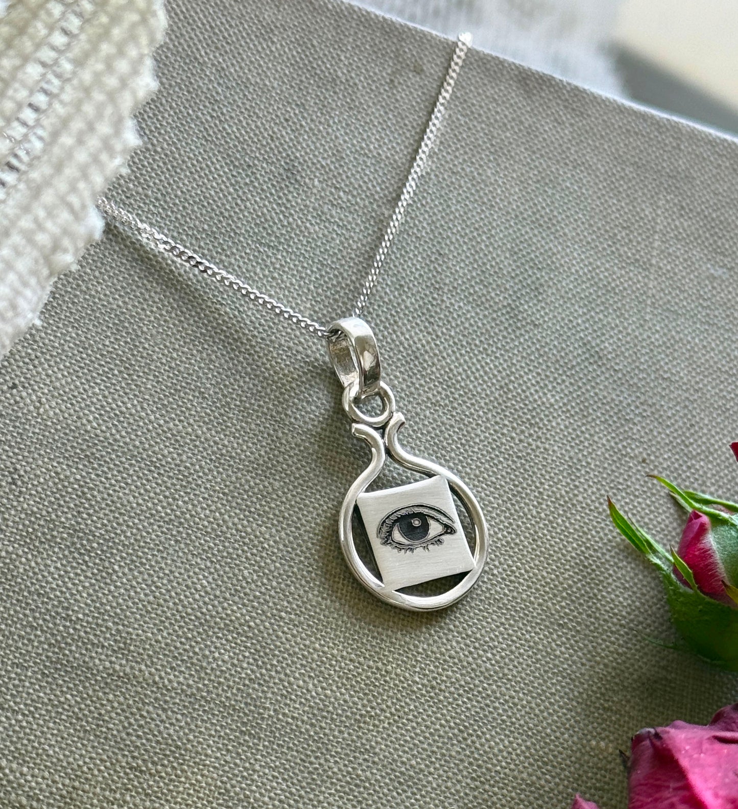 Engraved Lover’s Eye Necklace (reversible)