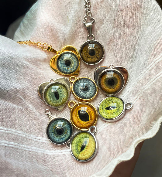 Hand-painted Custom Eye Jewelry